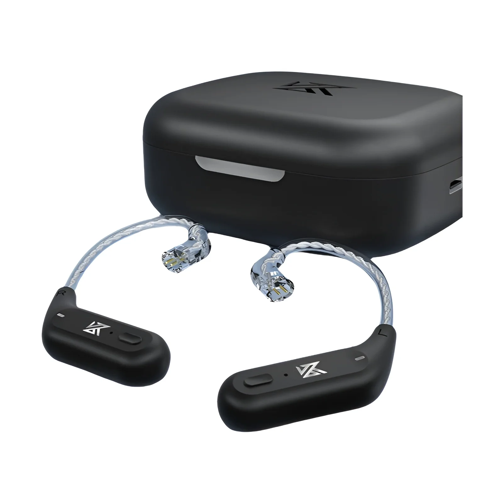 Kz az09 hd módulo compatível com bluetooth 5.2 fones de ouvido cabo de atualização sem fio alta fidelidade gancho de orelha cpin com compartimento de carregamento