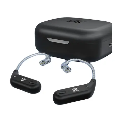 Kz az09 hd módulo compatível com bluetooth 5.2 fones de ouvido cabo de atualização sem fio alta fidelidade gancho de orelha cpin com compartimento de carregamento