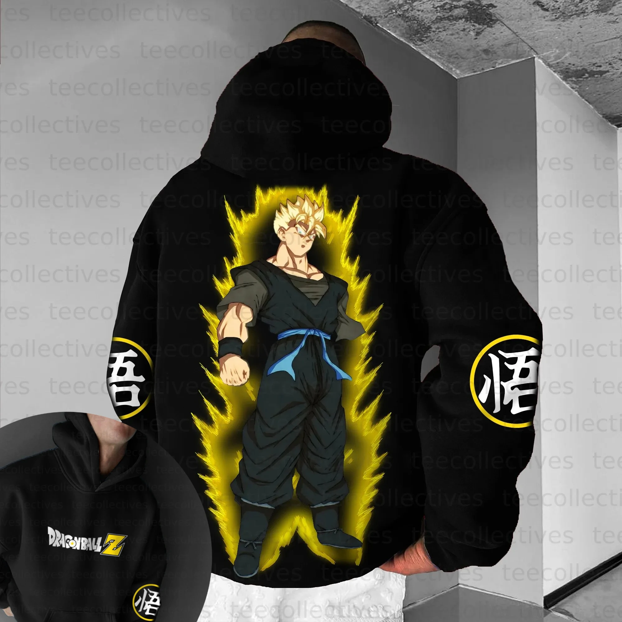 

Dragon Ball Parent-child Clothing Autumn and Winter Japanese Hotblooded Animation Classic Character Hoodie Men's and Women's Top