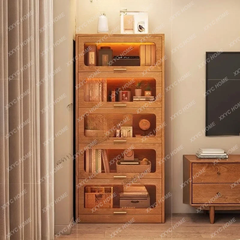 Wood Librero Living Room Cabinets Bookcase Filing Display Mini Living Room Cabinets Sideboards Office Gabinete Trendy Furnit