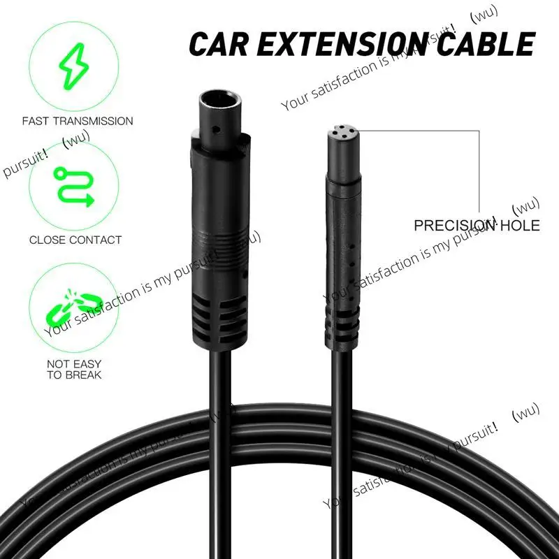 

2.5m Dash Cam Rear View Backup Camera Extension Cable Cord 4 Pins For 12V 24V Truck Camper Trailer Bus Van