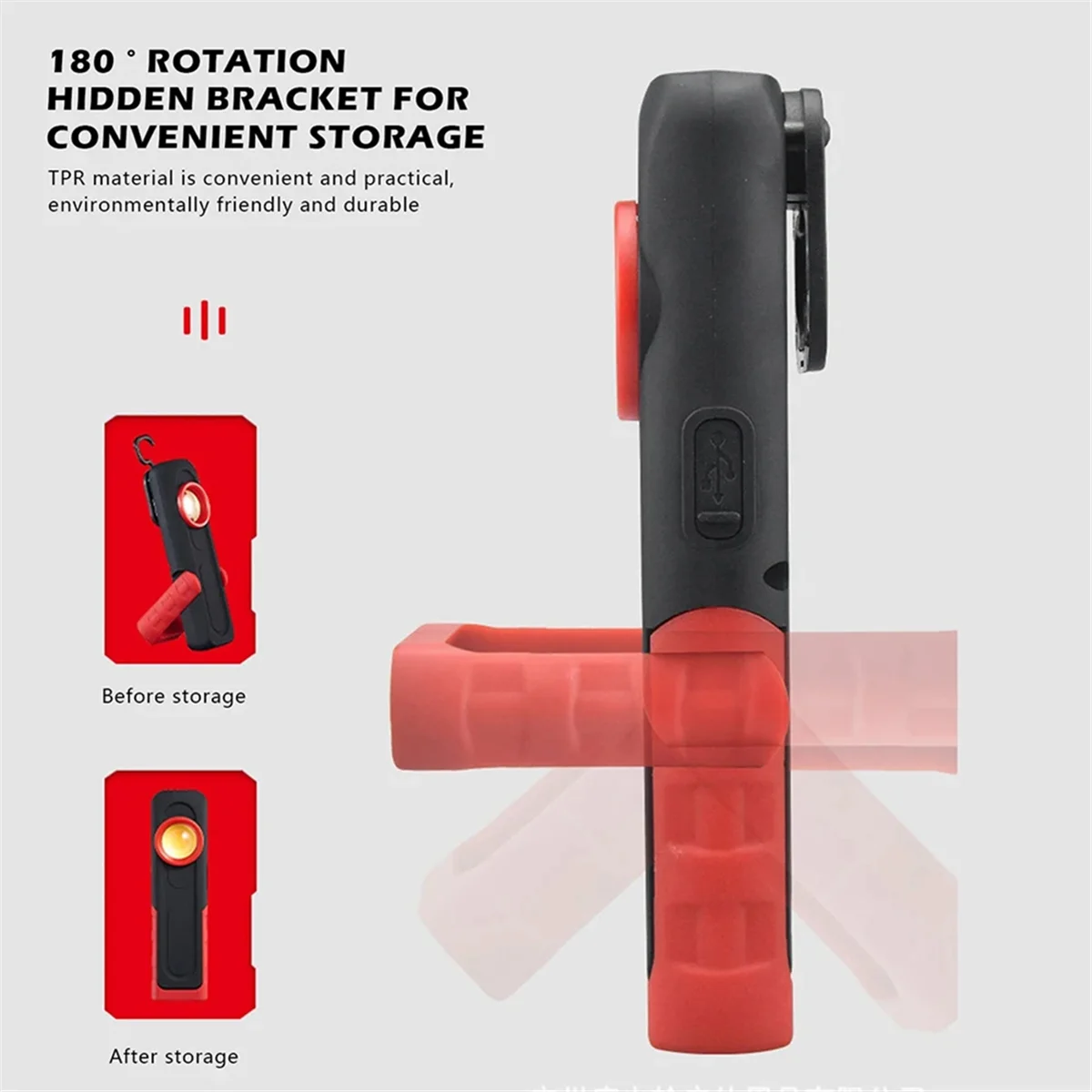 A002 Car Detailing Tools Car Paint Finish Lamp 500LM 2000mAh Scan Swirl Magnetic Grip Multifunction Auto Repair Working Light