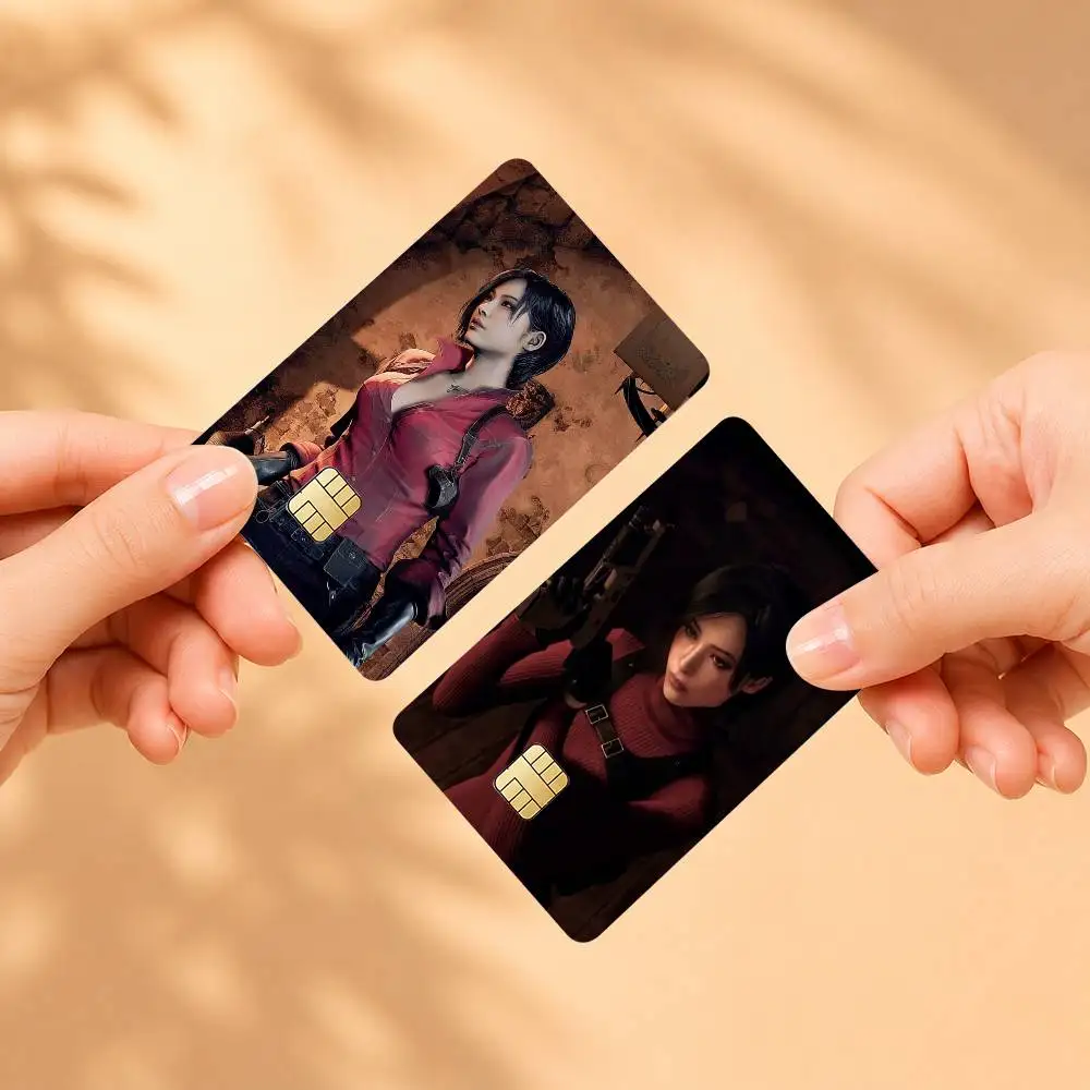 A-Ada Wong R-Resident E-Evil Sticker Film Tape Skin for Credit Card Debit Card Waterproof Stickers