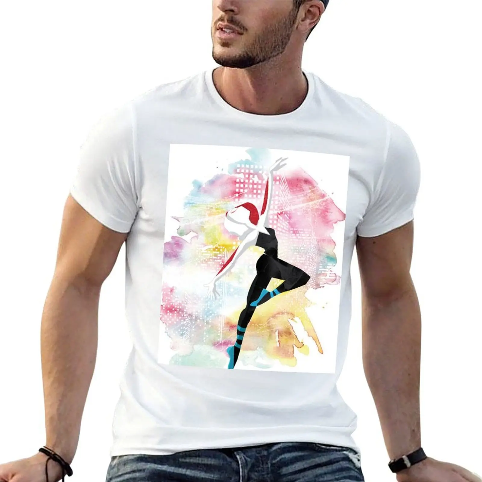 Gwen Stacy T-Shirt Big and Tall Gym T-Shirt