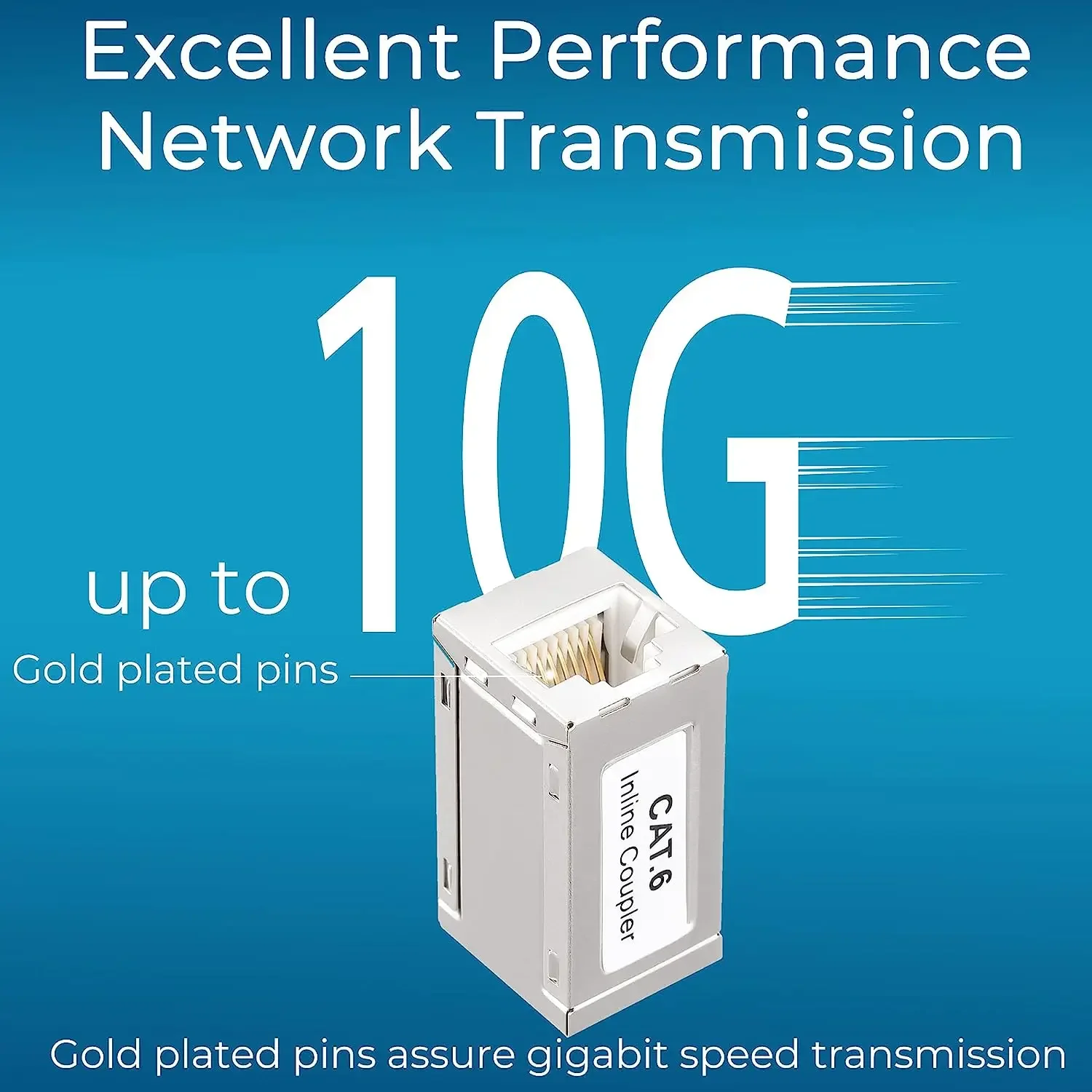 CAT 5/6/7/8 Network Ethernet Dual Straight Head Lan Cable Joiner Coupler RJ45 CAT 5/6/7/8 Extender Plug Network Cable Connecto