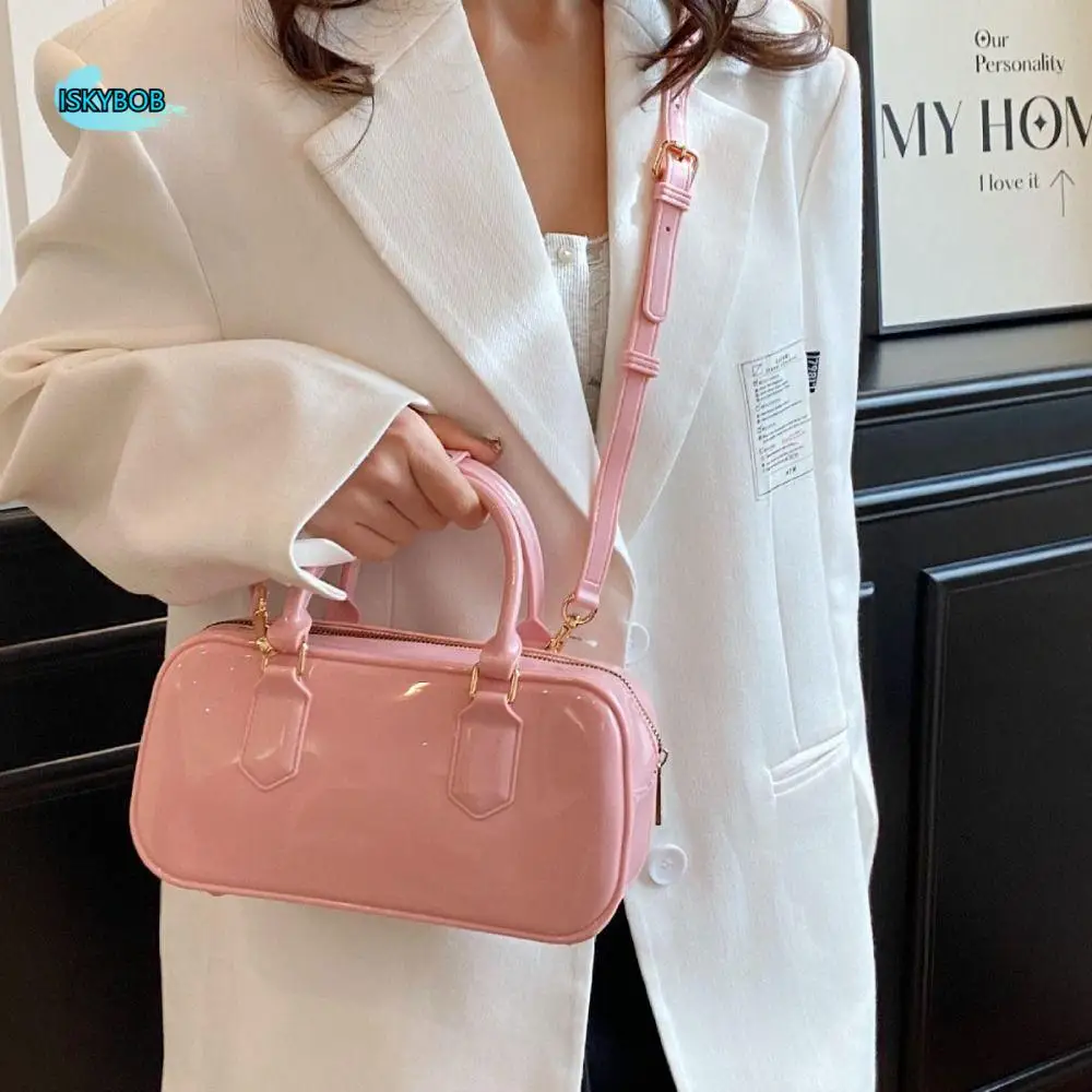 

Простая однотонная желейная сумка-бродяга, грязеотталкивающая повседневная летняя сумка через плечо, водонепроницаемая женская сумка через плечо из ПВХ