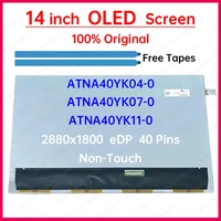 Pantalla OLED LCD para ordenador portátil de 14 pulgadas ATNA40YK04 ATNA40YK07 ATNA40YK11 ATNA40YK04-0 ATNA40YK07-0 ATNA40YK11-0 Panel de matriz de pantalla sin contacto