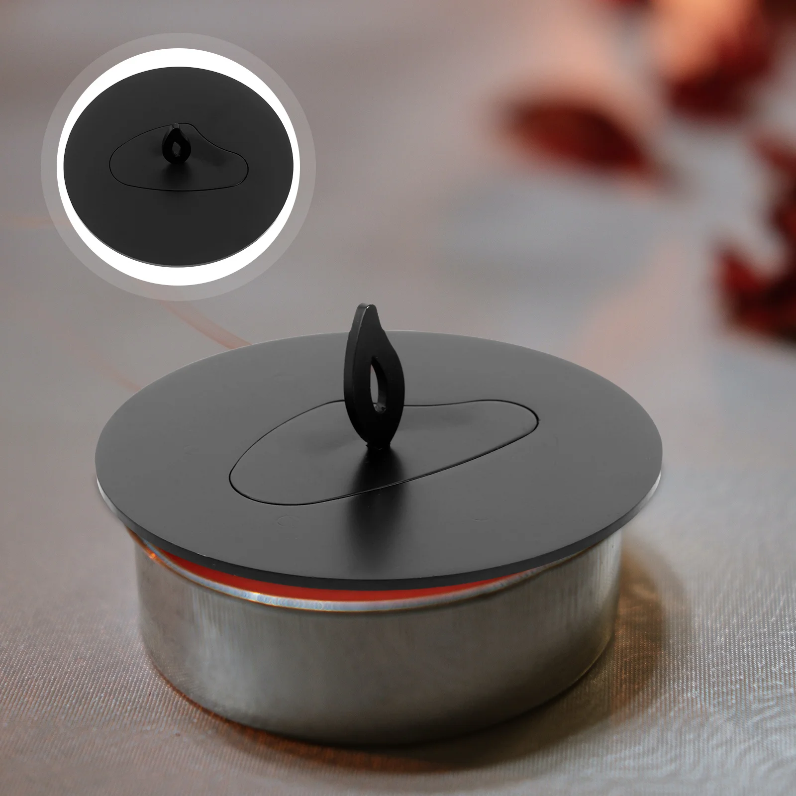 

Topper For Jar Candles Stainless Steel Round Cover For Even Burning Scented Accessory Flame Snuffer Wax