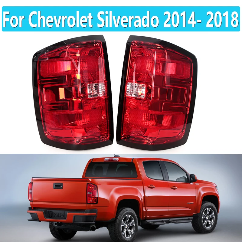 

For Chevrolet Silverado 2014-2018 US Version Car LED Rear Tail Light Turn Signal Light Brake Lamp Assembly GM2801261GM2800261