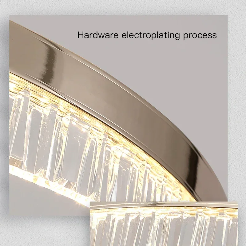 Moderne Luxus-Stil Led Kronleuchter für Wohnzimmer Schlafzimmer Esszimmer Blass Gold Glanz Lampe Runde Ring Design Pendelleuchte