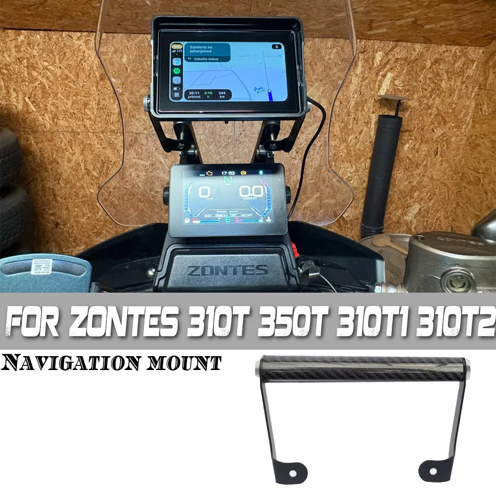 For Zontes 310T 350T 310T1 310T2 ZT 310T Navigation Bracket Motorcycle Navigation GPS Plate Bracket Smart Phone Stand Holder