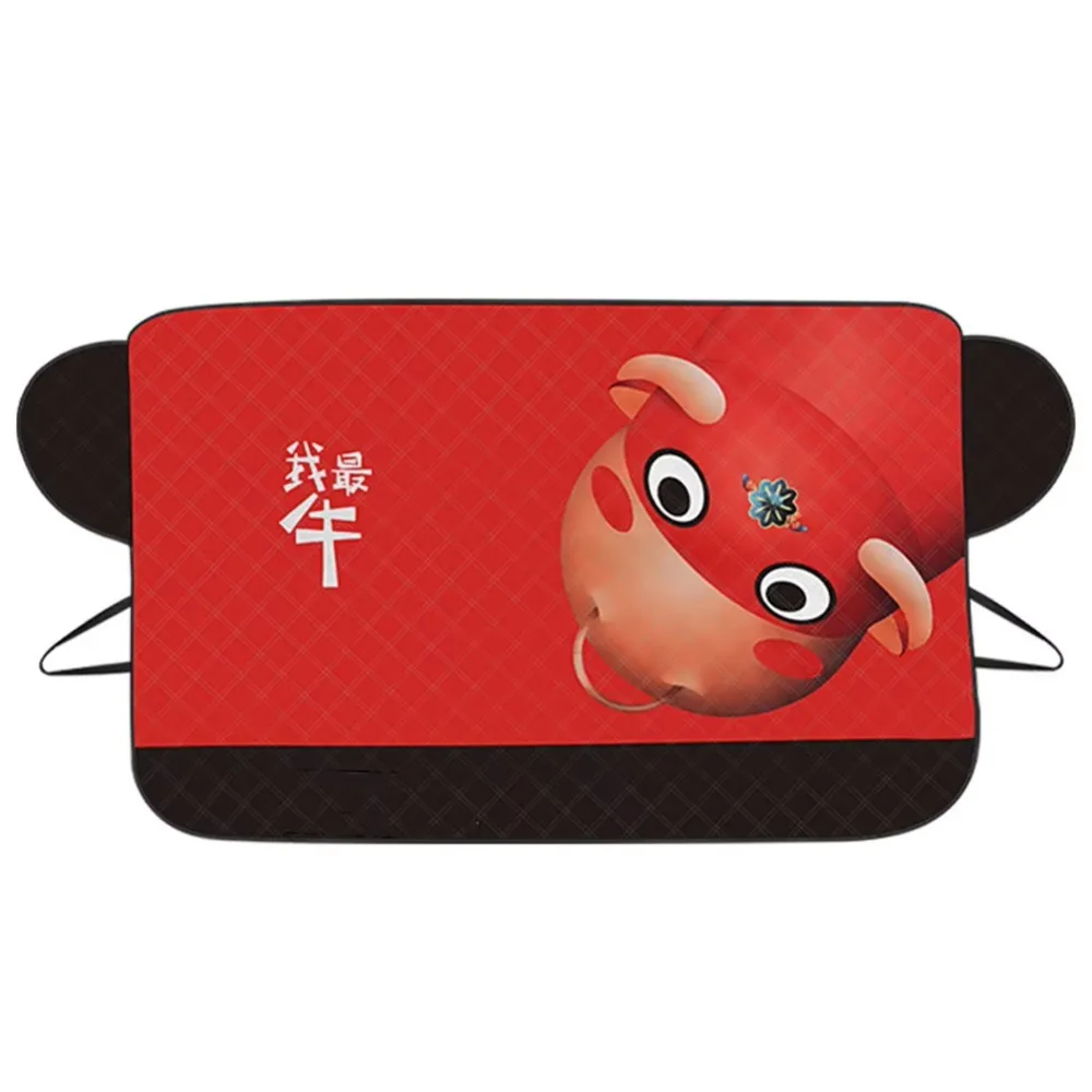 

Новый мультяшный теплоизоляционный чехол, утолщенный чехол для лобового стекла, снежный тканевый чехол, защита от мороза, защита от снега, автомобильные аксессуары, мороз