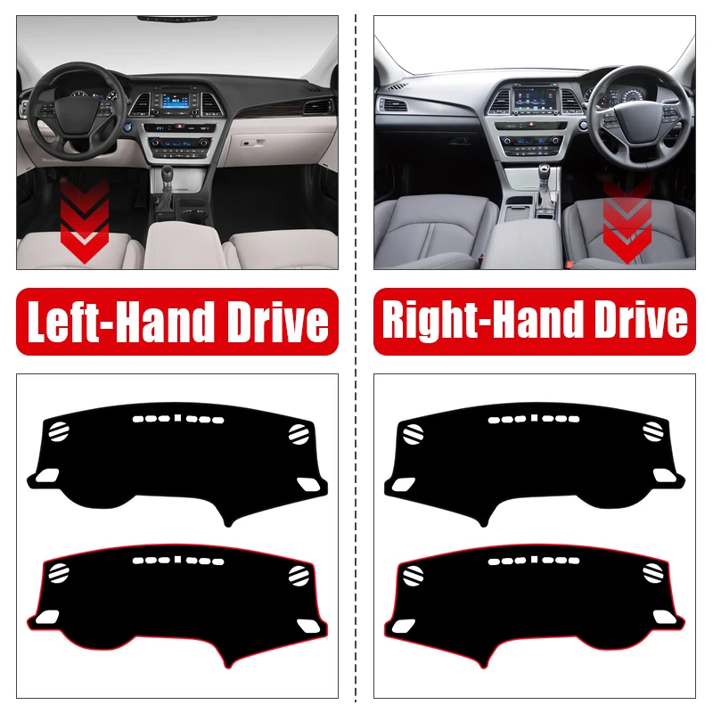 Car Accessories For Hyundai Sonata LF 2015 2016 2017 2018 Dashboard Cover Avoid Light Mat Non-Slip Pad Instrument Panel Carpets