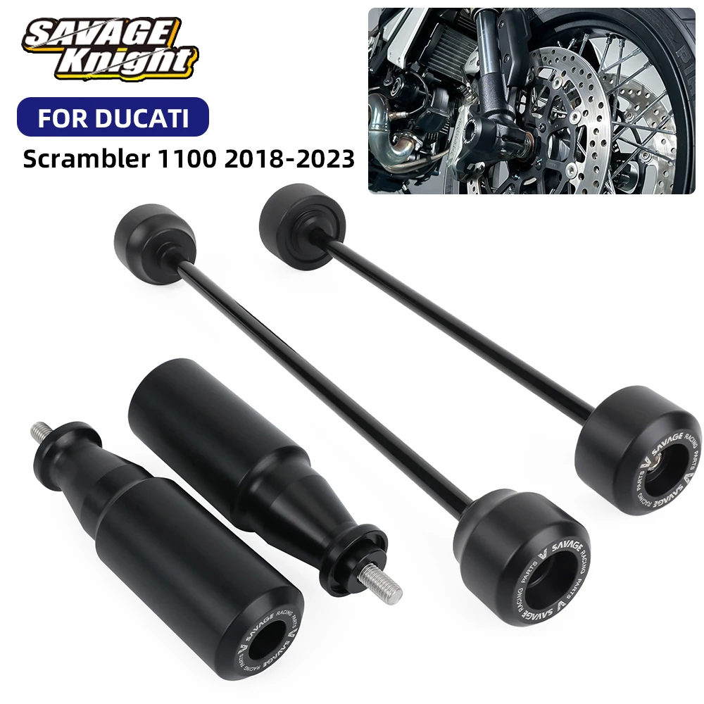 

Motorcycle Crash Sliders For Ducati Scrambler 1100 Sport Tribute Pro 2018-2023 Wheel Slider Swingarm Spool Stand Frame Slider
