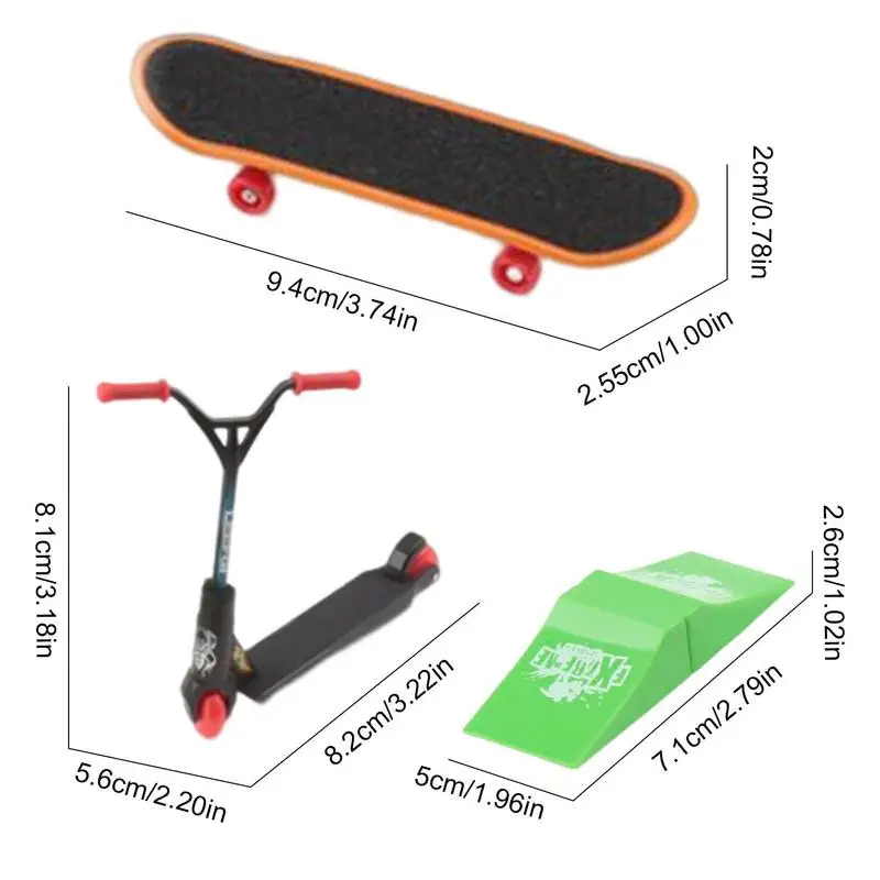 Dedo Skateboards para Crianças Dedo Scooter com Acessórios Two Wheel Finger Skateboards Training Props para Adolescentes Hot Sale