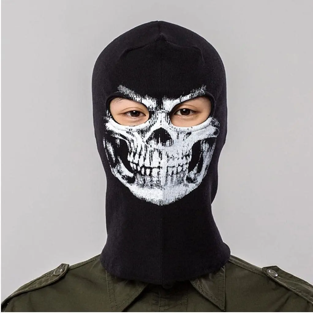 

Ghost Skull Skeleton Balaclava Halloween Party Cosplay Headgear War Game CS Paintball Mask Prom Dress Up Mask
