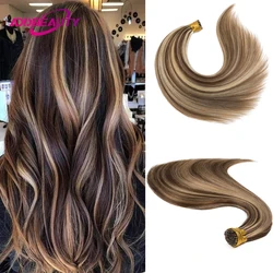 Straight ITip Human Hair Extension Addbeauty Brazilian Remy Human Hair Keratin 100% Natural Capsule On Hair Extensions for Women