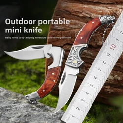 Outdoor Folding Knife Exquisite Folding Knife Mini Stainless Steel Household Fruit Knife Key Chain Knife Portable Camping Foldin