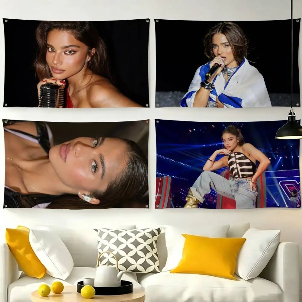 Israel Celebrity Noa Kirel Flag Suitable For Party Club Outdoor Interior Wall Decoration Banner Fans Gift