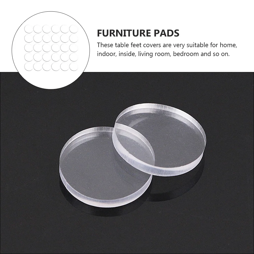 

30pcs Anti-Slip niture Pads High Transparency Floor Protectors Chair Leg Mats Table Feet Covers Flexible Protectors For Home