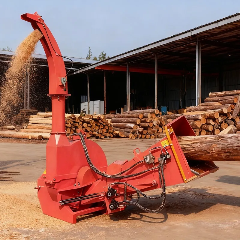 Chipper Shredder Pto Driven Tractor Mounted Wood Processing Machine for Farm Orchard Forestry Yard Cleaning Homestead