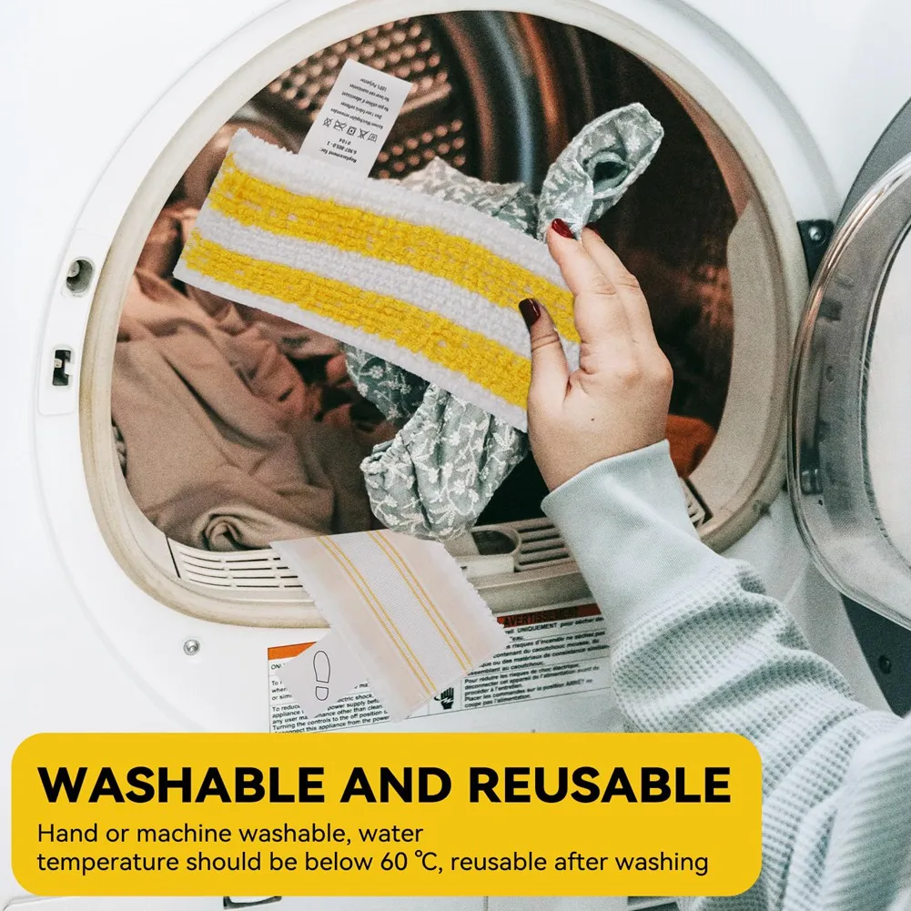 Almohadillas de microfibra lavables y reutilizables para mopa a vapor Homegood, compatibles con limpiadores a vapor Karcher Easy