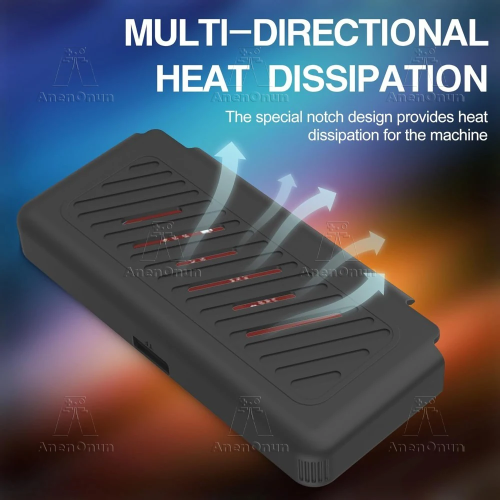 Miyoo A30 Full Protective Case with Lanyard Anti-fall Anti-scratch Anti-slip High Quality Black Silicone Soft Shell Cover Skin