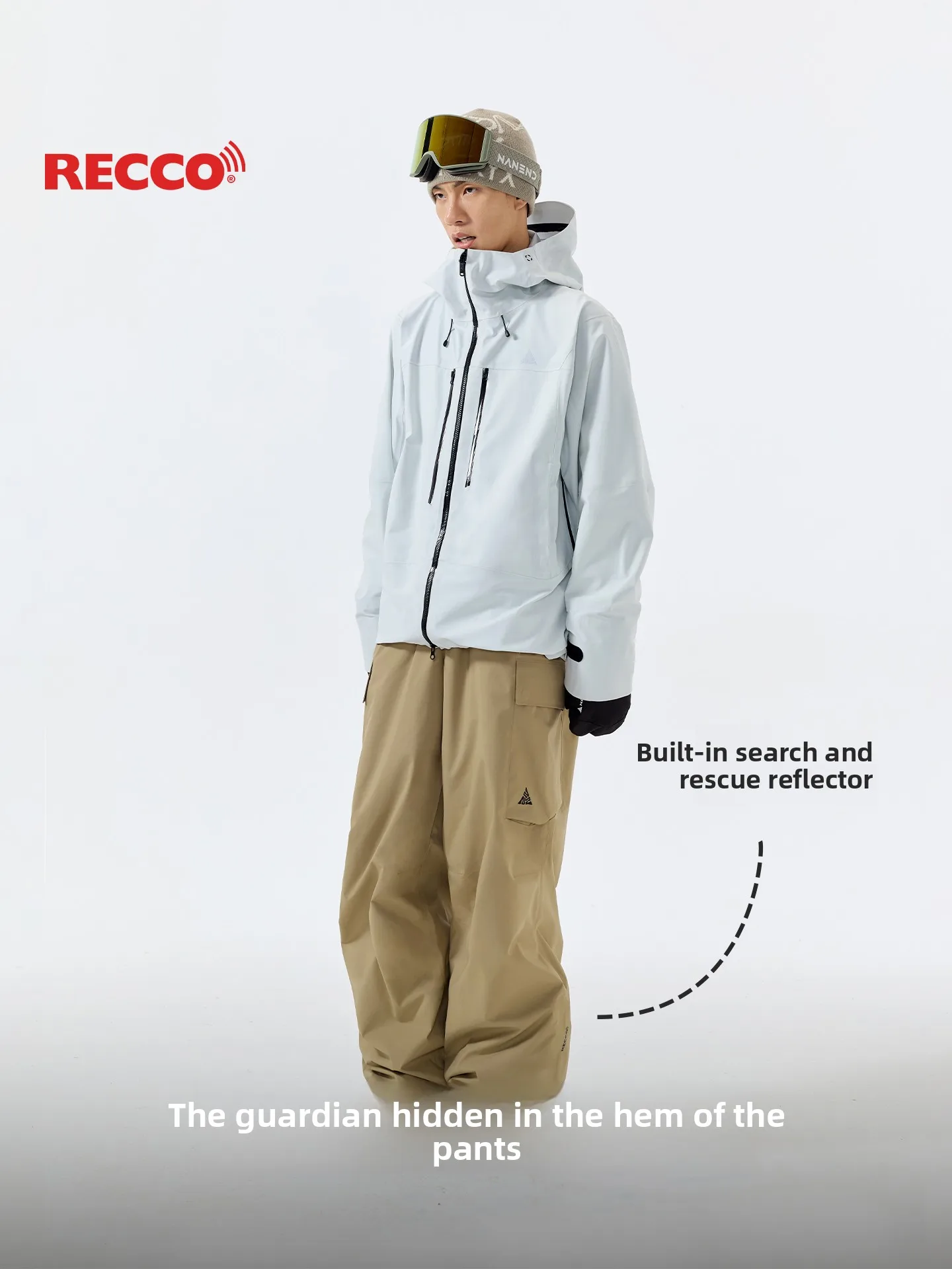 سراويل تزلج نانند للسيدات خفيفة الوزن 3 لتر مقاومة للماء احترافية لإزالة الرطوبة سراويل تزلج فضفاضة للرجال