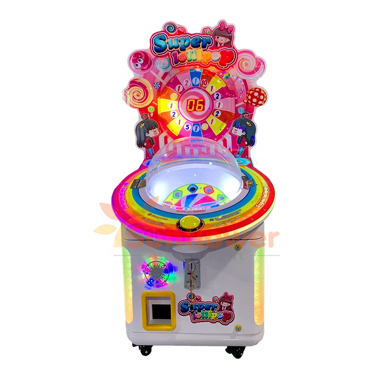 

Indoor Amusement Game Coin Operarted Kids Lollipop Candy Vending Machine