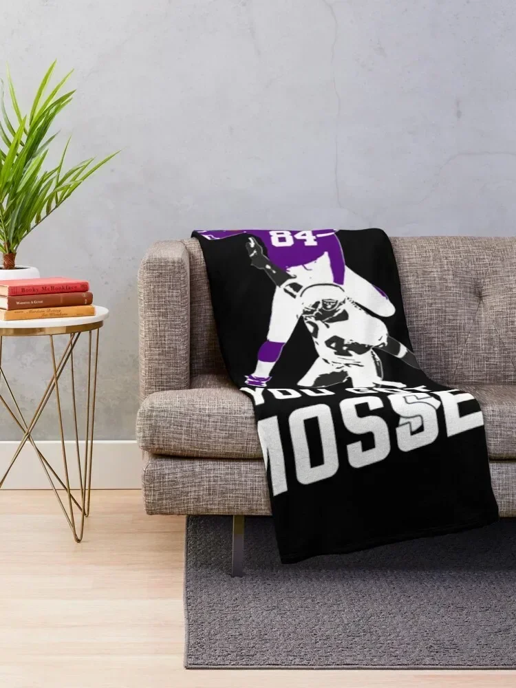 Randy Moss Over Charles Woodson You got mossed Throw Blanket Personalized Gift Thermals For Travel Blankets