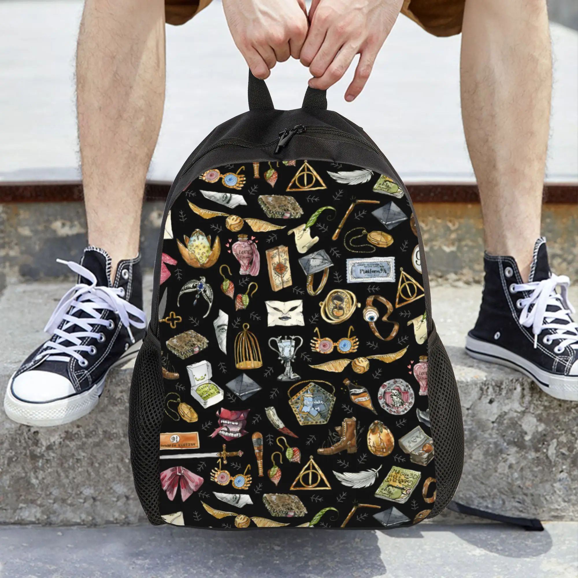 Harries Movie P-Potters Magic World  Women Backpack Classical Children School Bag Computer Backpack Teenage Travel Shoulder Bag
