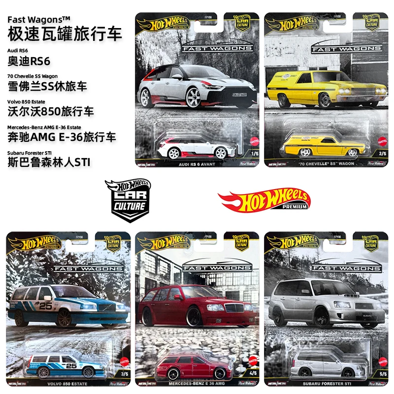 

Hot Wheels Toy Car 1:64 Hotwheels Super Car Audi RS6 Volvo 850 Mercedes AMG E-36 SUBARU Forester Toys for Boys Birthday Gifts