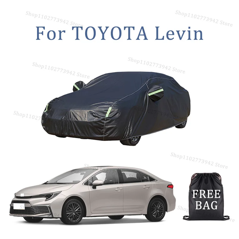 

For TOYOTA Levin Car Cover Full Covers with Reflective Strip Dustproof UV Scratch-Resistant Sunscreen Protective cover