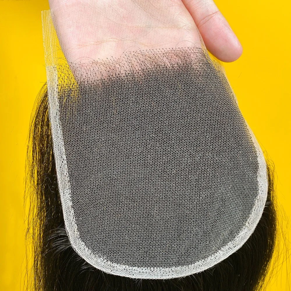 5x5 레이스 프론탈 클로저 내추럴 컬러 스무스 헤어 투명 레이스 헤어 블록 8-22인치 풀 핸드 위빙 고품질