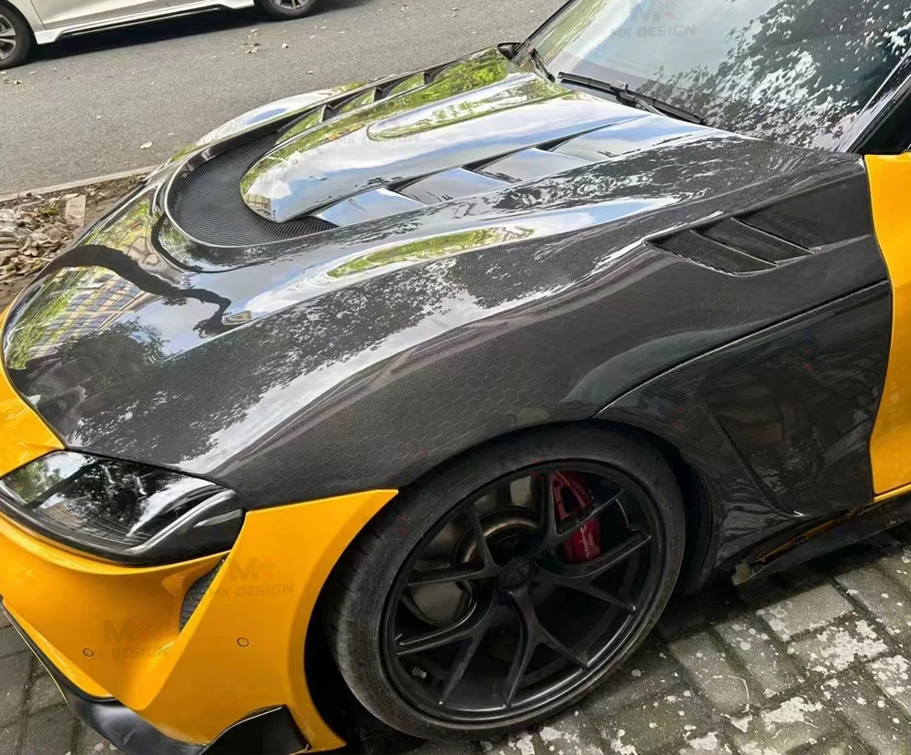 

Carbon Fiber Front Hood Engine Bonnet Cover for Toyota Supra A90 A91 MK5 2019+ VRS Style Engine Hood Car Accessories