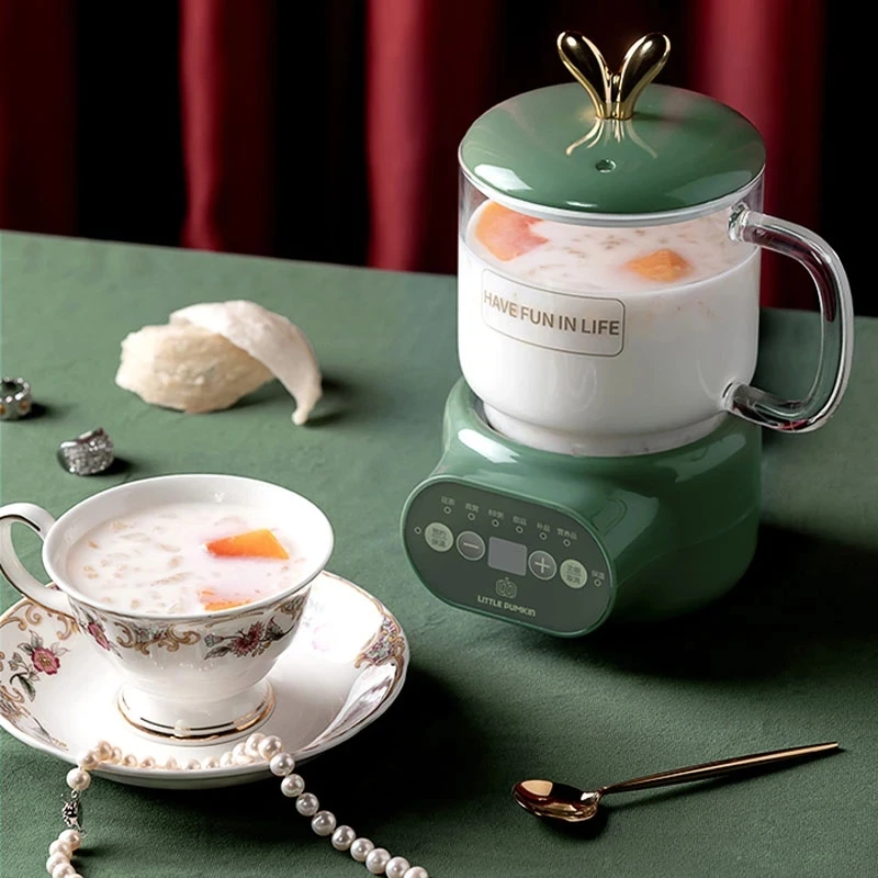 Hervidor eléctrico portátil para oficina y hogar, taza de estofado de 600ml, olla de preservación de la salud, taza de agua hervida, tetera de té, taza de calefacción, 220V