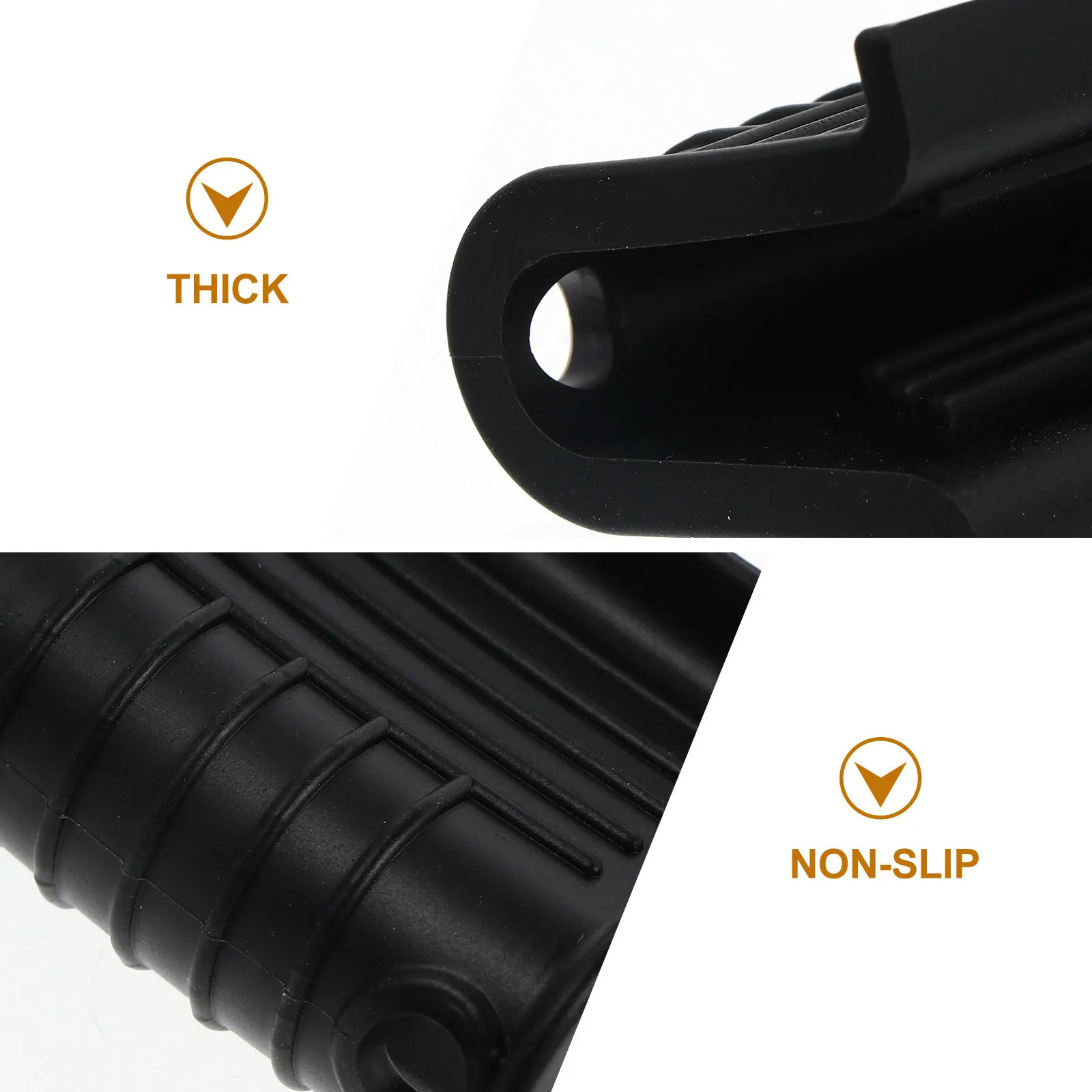 4 pçs antiderrapante pote alça titular capa de silicone para panelas quentes isolamento térmico acessório de cozinha pote alça titular