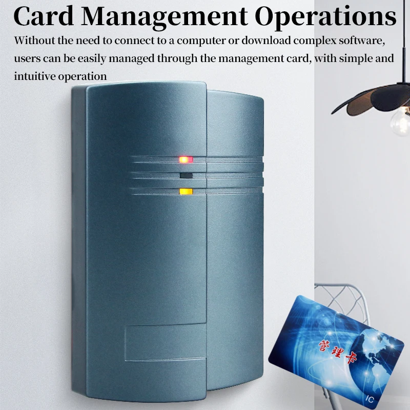 Standalone Door Access Control Machine Waterproof: 10K ID/IC Card Storage, Master Card Add/Delete Users, External Wiegand Reader
