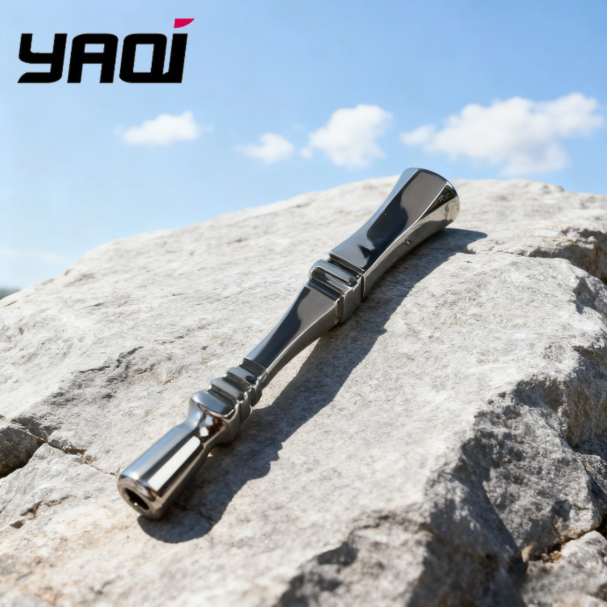 مقبض ماكينة الحلاقة الآمن للرجال من الفولاذ المقاوم للصدأ المصقول من YAQI Chippendale