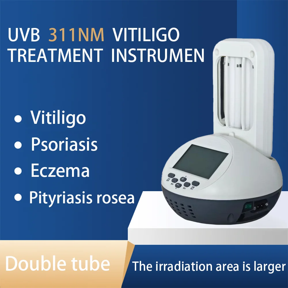 UVB Phototherapy เครื่องมือแคบ 311nm โคมไฟอัลตราไวโอเลต Treatment Vitiligo สําหรับโรคสะเก็ดเงินอุปกรณ์ Eczema Therapy โคมไฟ