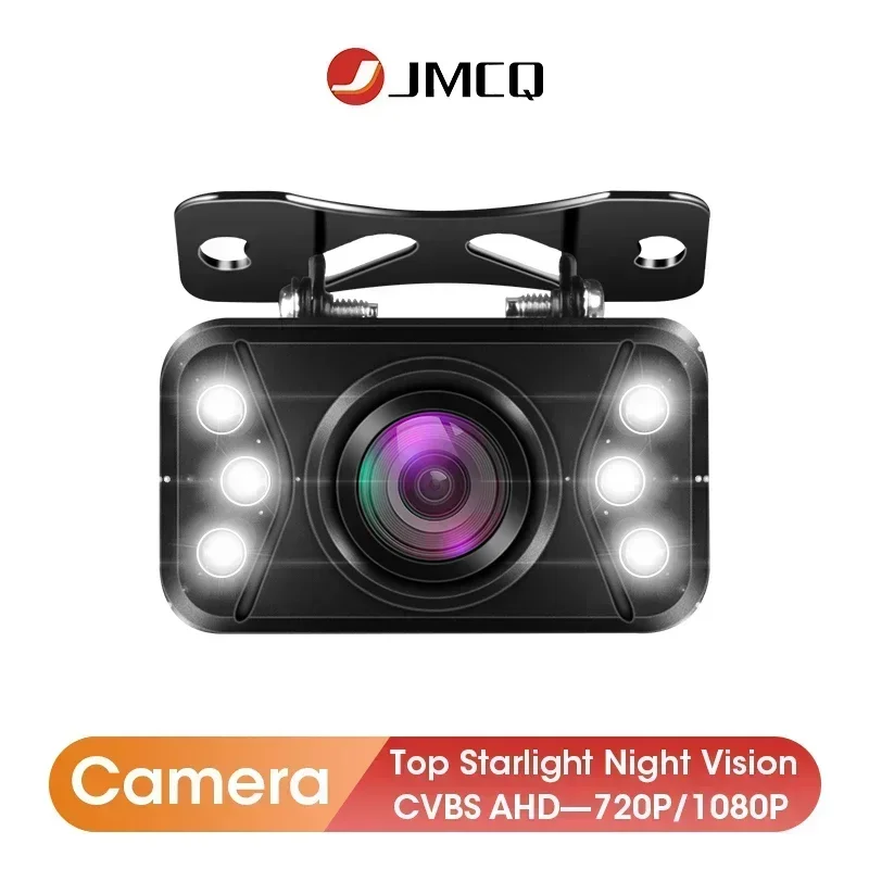 

JMCQ 6-LED Night Vision Car Rear View Camera with 1080p and 720p Support for AHD and CVBS - Enhance Your Driving Safety at Night