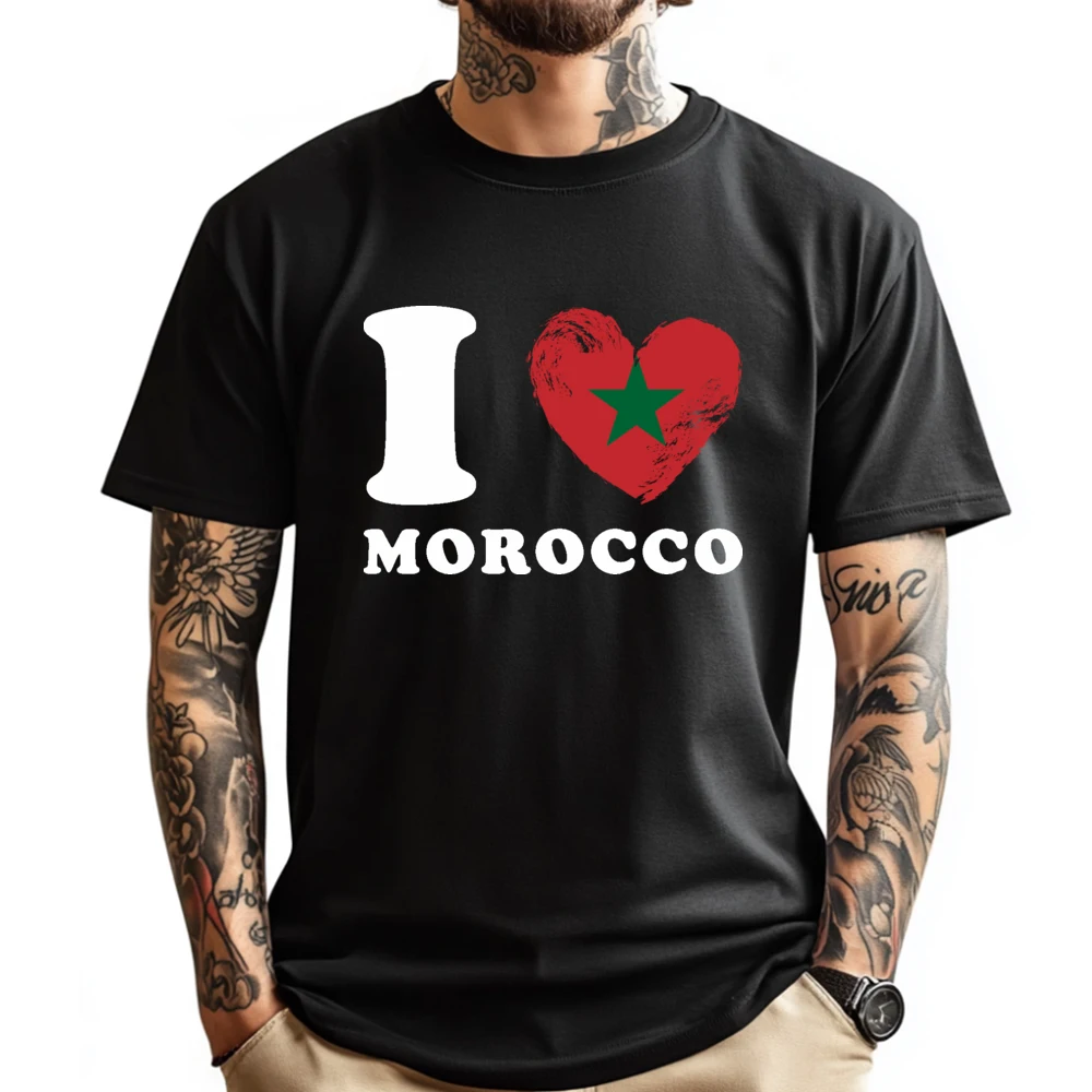 

I Heart Love Graphic Tees Men High Quality Men's T-Shirt Letter Men Cotton Funny Camiseta Luxury Clothing