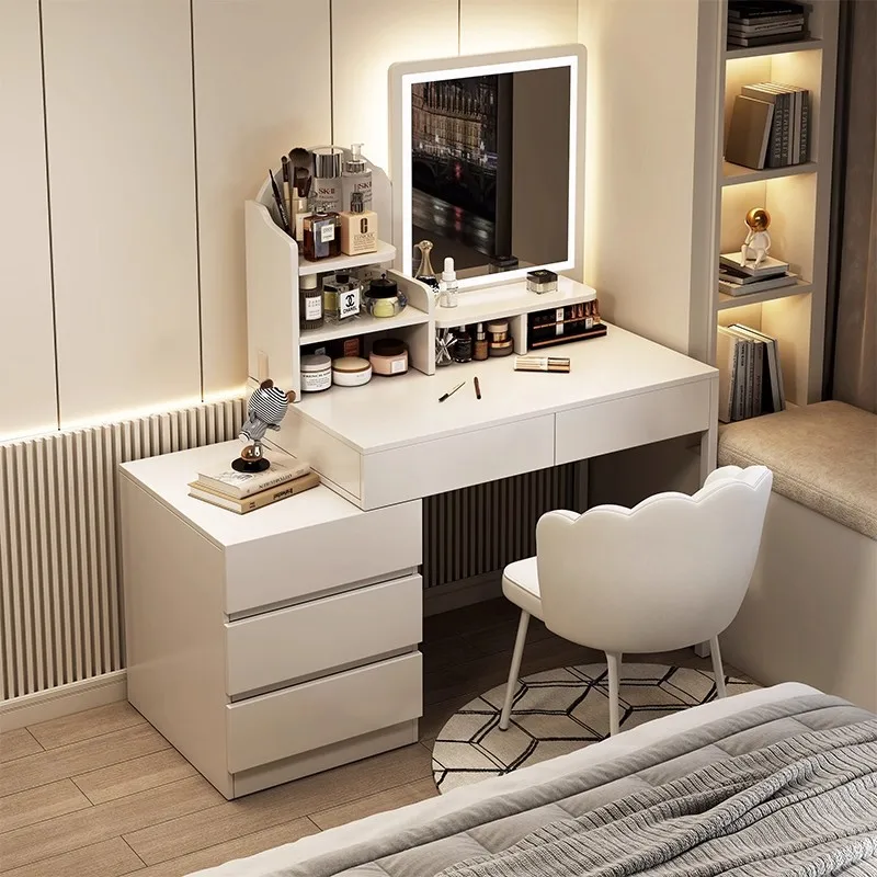 Dressers Coffeechair Vanity Table Makeup Nail Large Mirror Storage Dressing Table Luxury Bedside Penteadeira Trendy Furniture
