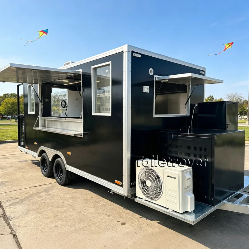 

Customizable Outdoor Food Cart Commercial Food Trailer Fast Food Truck Trailer Street Food Truck with Air Conditioner