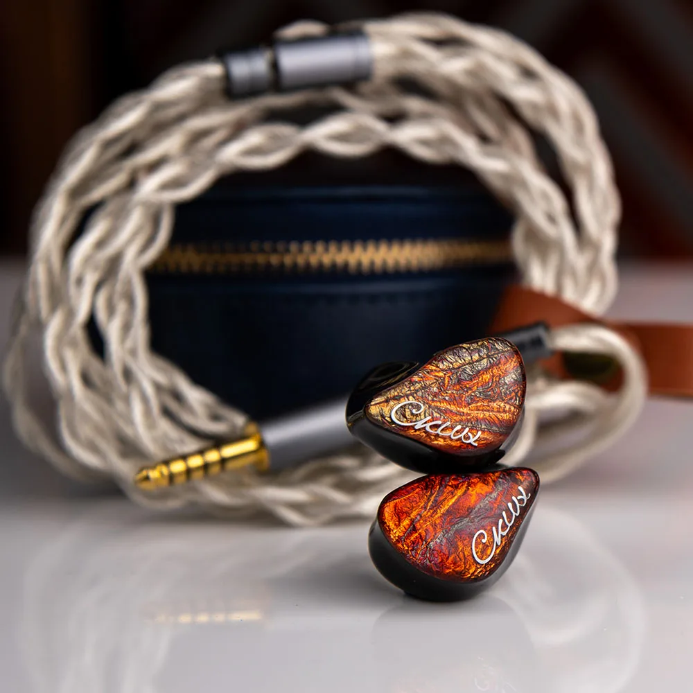 CKLVX D41 IEM 1DD+4BA Hybrid Technology In-Ear Hifi 10 Driver In-Ear Monitor Headphones 2-Pin Balanced Plug Noise Cancelling