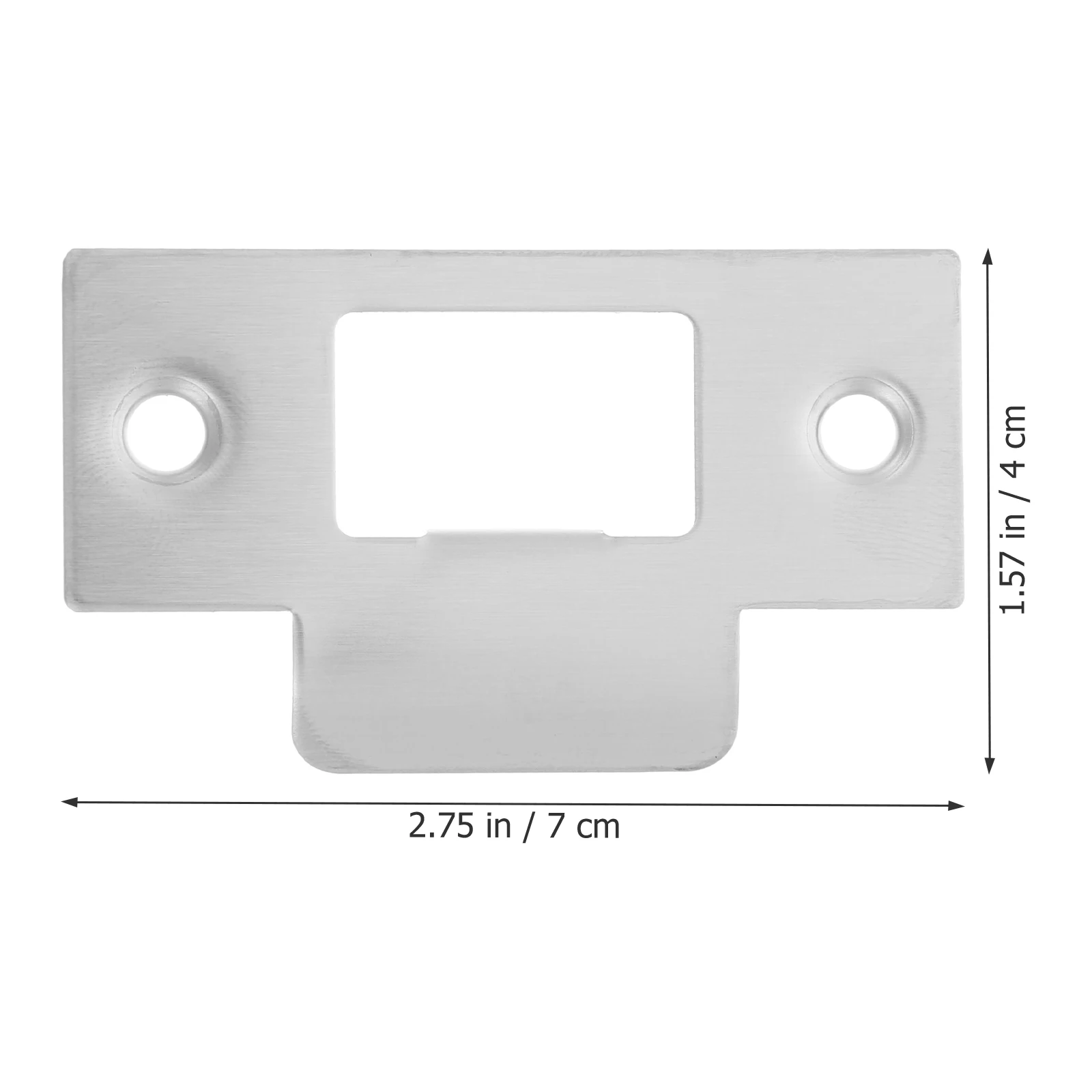 4 Pcs Strike Plate Lock Guide Strike Plate Cover Stainless Steel Deadbolt Installation Kit Reinforcement Filler