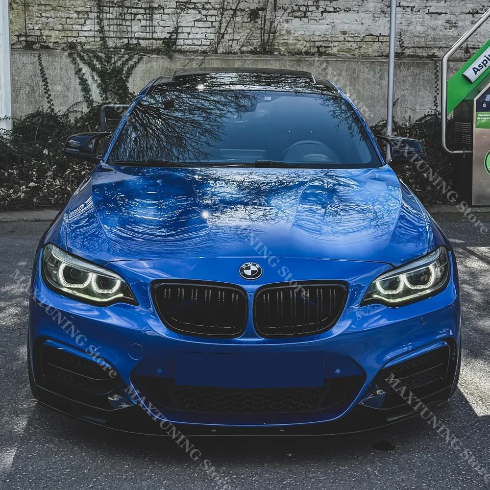 Image of Frontschürze Lip Diffusor Für BMW 2er F22 F23 M Sport 2014-2020 Spoiler Splitter Deflektor Schutz Abdeckung glänzend Schwarz Dekorieren
