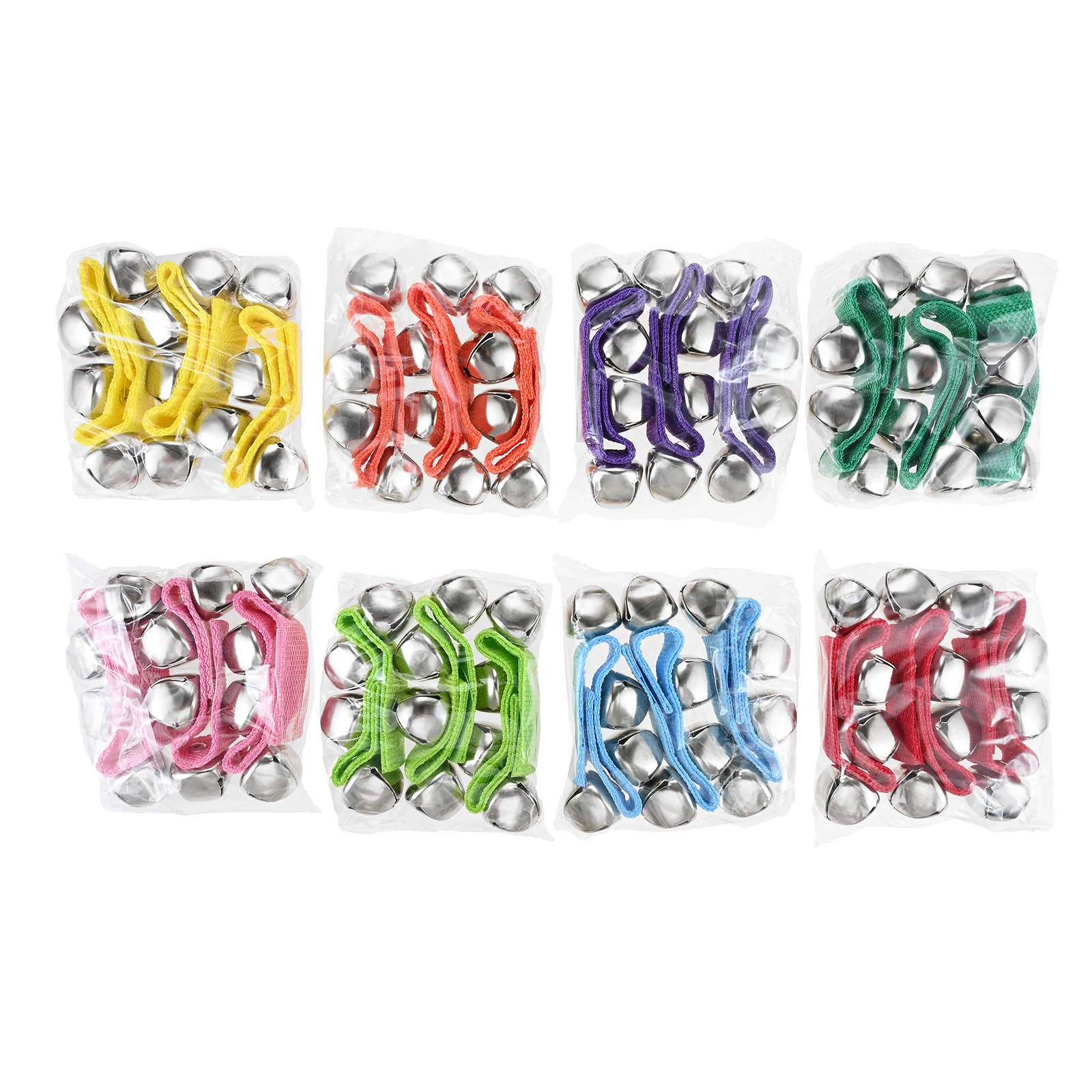 24 Campanas Ajustables para Muñeca, Instrumentos Musicales de Percusión para Niños, Sonajas de Navidad, Recuerdos de Fiesta