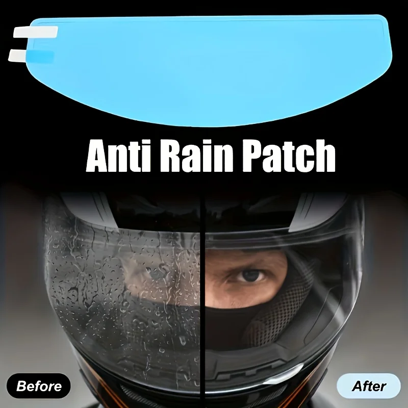Motorcycle Helmet Clear Anti-Fog Rainproof Film Helmet Lens Durable Nano Coating Sticker Moto Safety Driving Helmet Accessories image 5
