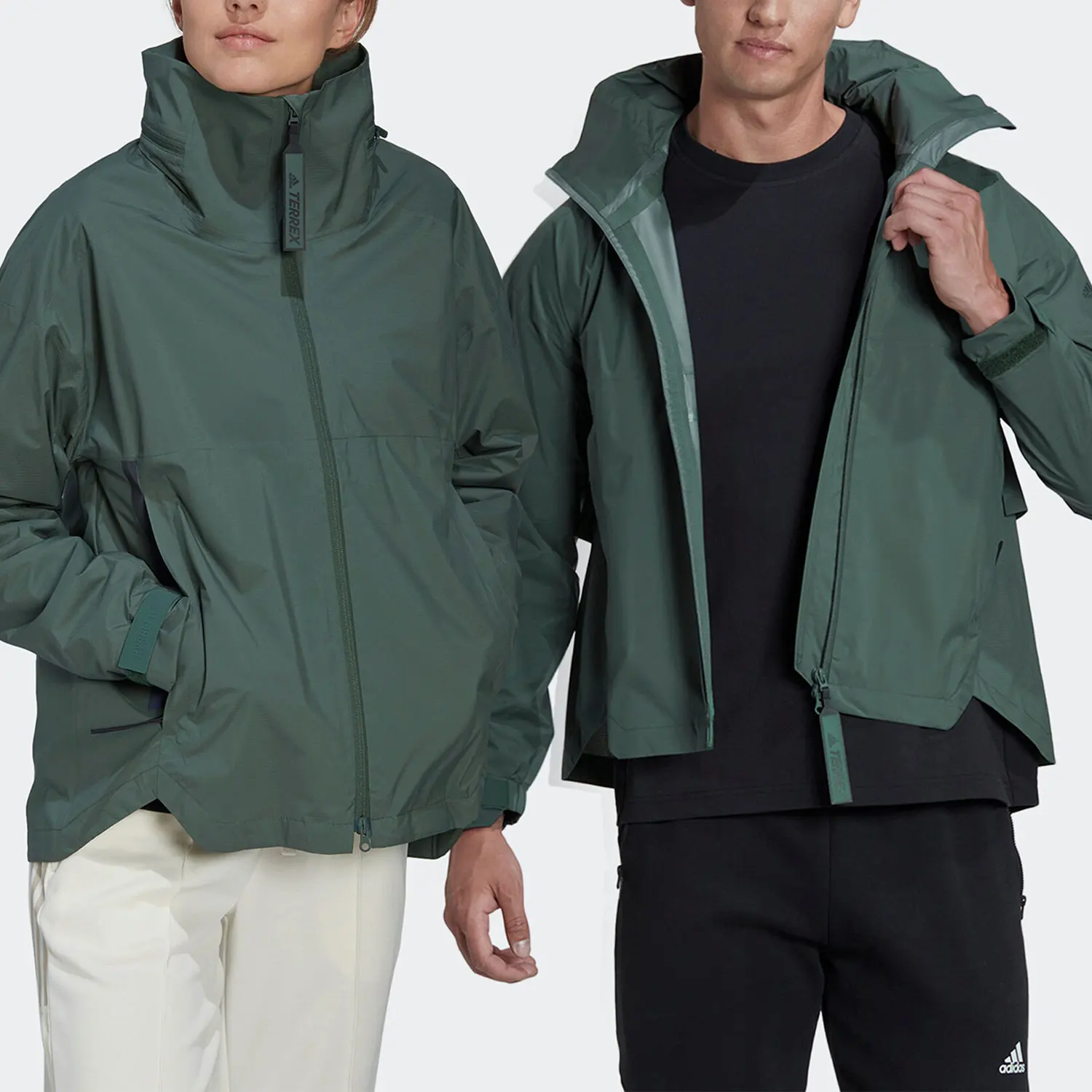 سترة أديداس الرياضية بغطاء للرأس للخريف الأصلي للجنسين HG6038 #1